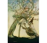 ARToPHIIU Image sur Toile Imprimer Affiche Mural sur Toile à l'histoire des deux sœurs d'Arthur Rackham Peinture Affiche Pour la Décoration de Bureau 60x90cm