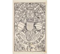 ARToPHIIU Image sur Toile Imprimer Affiche Mural sur Toile Armoiries de Maximilien Ier comme roi des Romains par Albrecht Dürer Peinture Affiche Pour la Décoration de Bureau 60x90cm