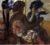 ARToPHIIU Image sur Toile Imprimer Affiche Mural sur Toile Chez le modiste d'Edgar Degas Peinture Affiche Pour la Décoration de Bureau 60x90cm