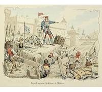 ARToPHIIU Image sur Toile Imprimer Affiche Mural sur Toile Illustration tirée du livre Histoire du chevalier Bayard de Paul De Semant Peinture Affiche Pour la Décoration de Bureau 60x90cm