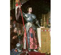 ARToPHIIU Image sur Toile Imprimer Affiche Mural sur Toile Jeanne d'Arc au couronnement du roi Charles Vii Th July par Jean Auguste Ingres Peinture Affiche Pour la Décoration de Bureau 60x90cm