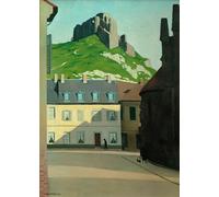 ARToPHIIU Image sur Toile Imprimer Affiche Mural sur Toile le Château Gaillard et la Place Des Andelys par Félix Edouard Vallotton Peinture Affiche Pour la Décoration de Bureau 60x90cm