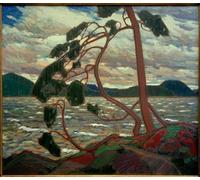 ARToPHIIU Image sur Toile Imprimer Affiche Mural sur Toile le vent d'ouest de Tom Thomson Peinture Affiche Pour la Décoration de Bureau 60x90cm