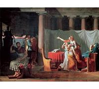 ARToPHIIU Image sur Toile Imprimer Affiche Mural sur Toile Les licteurs portant à Brutus les corps de ses fils par Jacques Louis David Peinture Affiche Pour la Décoration de Bureau 60x90cm