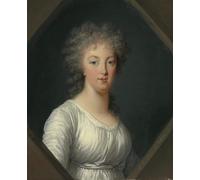 ARToPHIIU Image sur Toile Imprimer Affiche Mural sur Toile Portrait de Marie-Antoinette par Louise Élisabeth Vigée Le Brun Peinture Affiche Pour la Décoration de Bureau 60x90cm