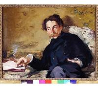 ARToPHIIU Image sur Toile Imprimer Affiche Mural sur Toile Portrait de Stéphane Mallarmé par Edouard Manet Peinture Affiche Pour la Décoration de Bureau 60x90cm