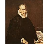 ARToPHIIU Image sur Toile Imprimer Affiche Mural sur Toile Portrait d'un docteur El Greco Peinture Affiche Pour la Décoration de Bureau 60x90cm