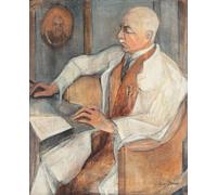 ARToPHIIU Image sur Toile Imprimer Affiche Mural sur Toile Portrait d'un médecin par Alma Del Banco Peinture Affiche Pour la Décoration de Bureau 60x90cm