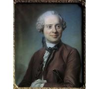 ARToPHIIU Image sur Toile Imprimer Affiche Mural sur Toile Portrait of Jean Le Rond D alembert Philosopher Painting by Maurice Quentin De La Tour Peinture Affiche Pour la Décoration de Bureau 60x90cm