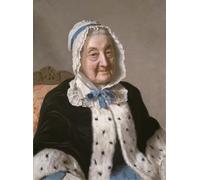 ARToPHIIU Image sur Toile Imprimer Affiche Mural sur Toile Portrait of Marthe Marie Tronchin by Jean Étienne Liotard Peinture Affiche Pour la Décoration de Bureau 60x90cm