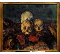 ARToPHIIU Image sur Toile Imprimer Affiche Mural sur Toile Trois peaux sur un tapis d'Orient Peinture de Paul Cézanne Peinture Affiche Pour la Décoration de Bureau 60x90cm