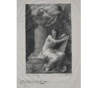 ARToPHIIU Image sur Toile Moderne Impression Tableaux Portrait Tableaux à Berlioz par Ignace Henri Jean Fantin Latour Peinture sur Toile Pour la Décoration de la Chambre à Coucher 60x90cm