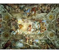 ARToPHIIU Image sur Toile Moderne Impression Tableaux Portrait Tableaux Allégorie de la Divine Providence par Pietro Da Cortona Peinture sur Toile Pour la Décoration de la Chambre à Coucher 60x90cm