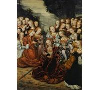 ARToPHIIU Image sur Toile Moderne Impression Tableaux Portrait Tableaux Atlas et Hercule des travaux d'Hercule par Lucas Cranach l'Ancien Pour la Décoration de la Chambre à Coucher 60x90cm