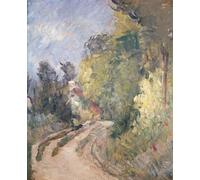ARToPHIIU Image sur Toile Moderne Impression Tableaux Portrait Tableaux Chemin tournant sous les arbres de Paul Cézanne Peinture sur Toile Pour la Décoration de la Chambre à Coucher 60x90cm