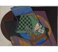 ARToPHIIU Image sur Toile Moderne Impression Tableaux Portrait Tableaux Damier et cartes à jouer par Juan Gris Peinture sur Toile Pour la Décoration de la Chambre à Coucher 60x90cm
