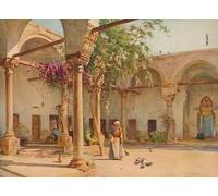 ARToPHIIU Image sur Toile Moderne Impression Tableaux Portrait Tableaux Hospices persans de Walter Frederick Roofe Tyndale Peinture sur Toile Pour la Décoration de la Chambre à Coucher 60x90cm