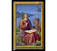 ARToPHIIU Image sur Toile Moderne Impression Tableaux Portrait Tableaux Jean l'évangéliste de Jean Bourdichon Peinture sur Toile Pour la Décoration de la Chambre à Coucher 60x90cm