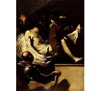 ARToPHIIU Image sur Toile Moderne Impression Tableaux Portrait Tableaux la mise au tombeau du Christ par un artiste célèbre Peinture sur Toile Pour la Décoration de la Chambre à Coucher 60x90cm