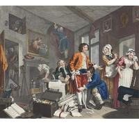 ARToPHIIU Image sur Toile Moderne Impression Tableaux Portrait Tableaux le jeune héritier prend possession des effets de l'avare par William Hogarth Pour la Décoration de la Chambre à Coucher 60x90cm