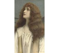 ARToPHIIU Image sur Toile Moderne Impression Tableaux Portrait Tableaux l'étoile du soir par Henry Ryland Peinture sur Toile Pour la Décoration de la Chambre à Coucher 60x90cm
