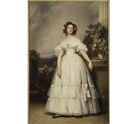 ARToPHIIU Image sur Toile Moderne Impression Tableaux Portrait Tableaux Portrait de la princesse Clémentine d'Orléans par Xaver Winterhalter Pour la Décoration de la Chambre à Coucher 60x90cm