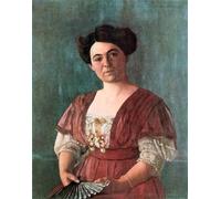 ARToPHIIU Image sur Toile Moderne Impression Tableaux Portrait Tableaux Portrait de Madame Hasen par Félix Edouard Vallotton Peinture sur Toile Pour la Décoration de la Chambre à Coucher 60x90cm