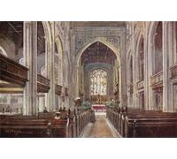 ARToPHIIU Impression Tableaux Mural Peinture Art Impression Église universitaire de Great St Mary par William Matthison Tableau Decoracion Murale Pour la Décoration Murale 60x90cm