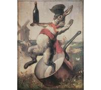 ARToPHIIU Impression Tableaux Mural Peinture Art Impression Enseigne du Cabaret Au Lapin Agile d'André Gill Tableau Decoracion Murale Pour la Décoration Murale 60x90cm