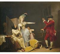 ARToPHIIU Impression Tableaux Mural Peinture Art Impression France Saint Omer vieil homme ou amant jaloux par Louis Leopold Boilly Tableau Decoracion Murale Pour la Décoration Murale 60x90cm