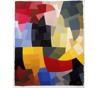 ARToPHIIU Impression Tableaux Mural Peinture Art Impression Komposition d'Otto Freundlich Tableau Decoracion Murale Pour la Décoration Murale 60x90cm