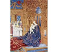 ARToPHIIU Impression Tableaux Mural Peinture Art Impression la Dame devant la cathédrale Jean Fouquet Tableau Decoracion Murale Pour la Décoration Murale 60x90cm