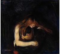 ARToPHIIU Impression Tableaux Mural Peinture Art Impression L'amour et la douleur des vampires d'Edvard Munch Tableau Decoracion Murale Pour la Décoration Murale 60x90cm