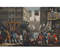ARToPHIIU Impression Tableaux Mural Peinture Art Impression L'apprenti industrieux Lord Maire de Londres Plate Xii de l'industrie et de l'oisiveté par William Hogarth Pour la Décoration Murale 60x90cm