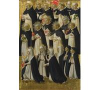 ARToPHIIU Impression Tableaux Mural Peinture Art Impression le pilastre extérieur droit bienheureux dominicain de Fra Angelico Tableau Decoracion Murale Pour la Décoration Murale 60x90cm