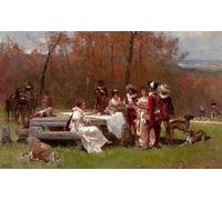 ARToPHIIU Impression Tableaux Mural Peinture Art Impression le Rassemblement par Adrien Moreau Tableau Decoracion Murale Pour la Décoration Murale 60x90cm