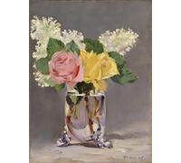 ARToPHIIU Impression Tableaux Mural Peinture Art Impression Lilas et roses par Edouard Manet Tableau Decoracion Murale Pour la Décoration Murale 60x90cm