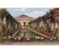 ARToPHIIU Impression Tableaux Mural Peinture Art Impression Lily Pond Winter Gardens et Pavilion Weston Super Mare par Alfred Robert Quinton Tableau Decoracion Murale Pour la Décoration Murale 60x90cm