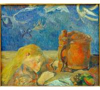 ARToPHIIU Impression Tableaux Mural Peinture Art Impression Portrait de Clovis Gauguin par Paul Gauguin Tableau Decoracion Murale Pour la Décoration Murale 60x90cm