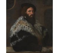 ARToPHIIU Impression Tableaux Mural Peinture Art Impression Portrait de Girolamo Fracastoro par Titien Tableau Decoracion Murale Pour la Décoration Murale 60x90cm