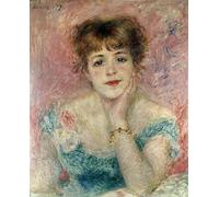 ARToPHIIU Impression Tableaux Mural Peinture Art Impression Portrait de l'actrice Jeanne Samary par Pierre Auguste Renoir Tableau Decoracion Murale Pour la Décoration Murale 60x90cm
