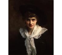 ARToPHIIU Impression Tableaux Mural Peinture Art Impression Portrait de Madame Roland par Gustave Jean Jacquet Tableau Decoracion Murale Pour la Décoration Murale 60x90cm