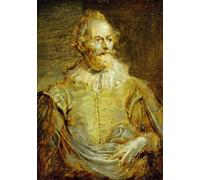 ARToPHIIU Impression Tableaux Mural Peinture Art Impression Portrait du sénateur Paulus Halmalius parVan Dyck Tableau Decoracion Murale Pour la Décoration Murale 60x90cm