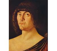 ARToPHIIU Impression Tableaux Mural Peinture Art Impression Portrait d'un homme connu comme le poète par Antonello Da Messina Tableau Decoracion Murale Pour la Décoration Murale 60x90cm