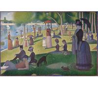 ARToPHIIU Impression Tableaux Mural Peinture Art Impression un dimanche sur Lajatte de Georges Pierre Seurat Tableau Decoracion Murale Pour la Décoration Murale 60x90cm