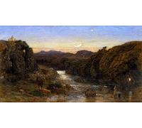 ARToPHIIU Impression Tableaux Mural Peinture Art Impression Will O the Wisp par le célèbre peintre Tableau Decoracion Murale Pour la Décoration Murale 60x90cm