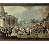ARToPHIIU Imprimer Affiche Mural sur Toile la Translation de la dépouille mortelle de Voltaire au Panthéon de Paris le 7 juillet par Louis Jean François Lagrenée Pour la Décoration de Bureau 60x90cm