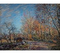 ARToPHIIU Vintage Impressions sur Toile Affiche Mural Art Tableaux sur Toile A l'orée de la forêt à Fontainebleau d'Alfred Sisle Posters Impressions Pour la Décoration du Salon 60x90cm