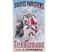 ARToPHIIU Vintage Impressions sur Toile Affiche Mural Art Tableaux sur Toile Affiche pour la Princesse de Trébizonde Opéra Bouffe de Jules Chéret Pour la Décoration du Salon 60x90cm