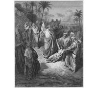 ARToPHIIU Vintage Impressions sur Toile Affiche Mural Art Tableaux sur Toile Bible Jésus guérissant le fou par Gustave Dore Posters Impressions Pour la Décoration du Salon 60x90cm